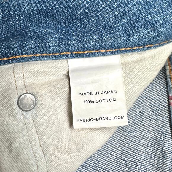 Fabric-Brand & Co. | Men | Japanese Selvedge Slim Straight Denim Jeans | Sz 31 - Picture 9 of 16